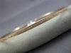 ESTATE .96CT DIAMOND 18KT ROSE GOLD 3D CLASSIC ETERNITY MILGRAIN BANGLE BRACELET