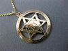 ESTATE 14K YELLOW GOLD 3D HANDCRAFTED STAR OF DAVID ZION FILIGREE PENDANT #26157