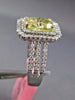 ESTATE LARGE GIA 2.03CT DIAMOND 18KT TWO TONE GOLD OCTAGON HALO ENGAGEMENT RING