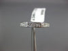 ESTATE 1.16CT ROUND & PRINCESS DIAMOND 14K WHITE GOLD 3D ANNIVERSARY RING #17801