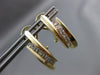 ESTATE .40CT DIAMOND PRINCESS 14KT YELLOW GOLD 5 STONE UMBRELLA CLIP ON EARRINGS