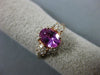ESTATE 1.57CT DIAMOND & AAA SAPPHIRE 18KT ROSE GOLD OVAL CLASSIC ENGAGEMENT RING