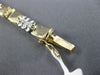 ESTATE WIDE 1.16CT DIAMOND 14KT WHITE & YELLOW GOLD FLOWER LINK TENNIS BRACELET