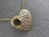 ESTATE .40CT DIAMOND 14KT YELLOW GOLD 3D CLASSIC PUFFED HEART PENDANT #22986