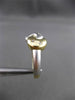 ESTATE .07CT DIAMOND 14KT WHITE & YELLOW GOLD ETOILE LOVE NOT MOON RING #24511