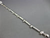 ANTIQUE 1.70CT DIAMOND 14KT WHITE GOLD 3D FLOWER BY THE YARD BRACELET #18273