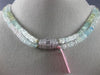 ESTATE 70.91CT DIAMOND & AAA MULTI COLOR AQUAMARINES 18KT WHITE GOLD 3D NECKLACE