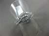 ESTATE WIDE 1.0CT ROUND DIAMOND 14KT WHITE GOLD 3D MULTI ROW INFINITY LOVE RING