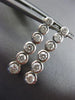 ESTATE 1.0CT DIAMOND 14KT WHITE GOLD SIX STONE GRADUATING BEZEL ETOILE EARRINGS