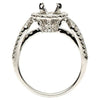 ESTATE .56CT DIAMOND 18KT WHITE GOLD CLASSIC 4 PRONG SEMI MOUNT ENGAGEMENT RING