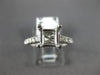 ESTATE .40CT DIAMOND 14KT WHITE GOLD 3D LUCIDA SEMI MOUNT ENGAGEMENT RING #16658
