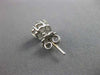 ESTATE LARGE 1.15CT DIAMOND 14KT WHITE GOLD FLOWER CLUSTER STUD EARRINGS #22438