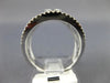 ESTATE LARGE 1.25CT DIAMOND 14K WHITE GOLD FLOWER OPEN FILIGREE ANNIVERSARY RING