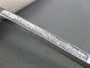 ESTATE WIDE 1.50CT DIAMOND 14KT WHITE GOLD PRINCES CUT INVISIBLE TENNIS BRACELET