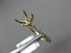 ESTATE .23CT DIAMOND 14KT YELLOW GOLD 3D FOUR PRONG SEMI MOUNT ENGAGEMENT RING