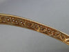 ESTATE WIDE 2.32CT DIAMOND 18KT ROSE GOLD CLASSIC MULTI ROW PAVE BANGLE BRACELET