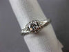 ANTIQUE .35CT OLD MINE DIAMOND PLATINUM & 14K WHITE GOLD ENGAGEMENT RING #10643