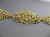 ESTATE LARGE .18CT DIAMOND 14KT YELLOW GOLD FILIGREE WOVEN GRADUATING BRACELET