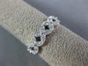 ESTATE .30CT DIAMOND 14KT WHITE GOLD INFINITY FILIGREE WEDDING ANNIVERSARY RING