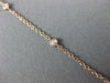 ESTATE .88CT DIAMOND & AAA MORGANITE 14KT ROSE GOLD CLASSIC BY THE YARD NECKLACE