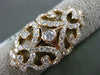 ANTIQUE LARGE 2.33CT DIAMOND 14K ROSE GOLD FLEUR DE LIS ETOILE FILIGREE FUN RING