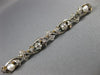 ANTIQUE 1.0CT OLD MINE DIAMOND & PEARL 14K WHITE GOLD FLOWER PIN BROOCH #19162