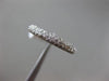 ESTATE 1.10CT DIAMOND 14K WHITE GOLD PAVE ETERNITY WEDDING ANNIVERSARY RING 3041