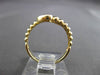 ESTATE .02CT DIAMOND 14KT YELLOW GOLD ETOILE SNAKE DOUBLE HEART LOVE RING #24487