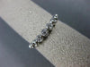 ESTATE .13CT DIAMOND 14KT WHITE GOLD 3D BEZEL 7 STONE WEDDING ANNIVERSARY RING