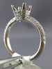 ESTATE .69CT DIAMOND 14KT WHITE GOLD CLASSIC 4 PRONG SEMI MOUNT ENGAGEMENT RING