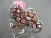 ESTATE EXTRA LARGE 2.70CT WHITE & PINK DIAMOND 18KT ROSE GOLD 3D BUTTERFLY RING