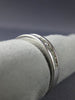 ESTATE .50CT DIAMOND 14K WHITE GOLD 3D CLASSIC PRINCESS CHANNEL ANNIVERSARY RING