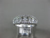 ESTATE .75CT DIAMOND 14KT WHITE GOLD 3D SEVEN STONE GRADUATING ANNIVERSARY RING