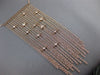 ESTATE LARGE .53CT DIAMOND 14KT ROSE GOLD 3D CHANDELIER BY THE YARD FUN NECKLACE