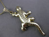 ESTATE LARGE 14KT YELLOW GOLD 3D CLASSIC LIZARD PENDANT & CHAIN BEAUTIFUL #23718