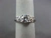 ESTATE .65CT DIAMOND 14KT WHITE GOLD 3D CLASSIC FLOWER ENGAGEMENT RING #21263
