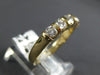 ESTATE .80CT DIAMOND 14KT YELLOW GOLD 3D 5 STONE CHANNEL ANNIVERSARY RING #17285