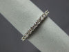 ESTATE .40CT ROUND DIAMOND 14KT WHITE GOLD 3D CLASSIC 11 STONE ANNIVERSARY RING