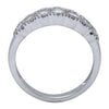 ESTATE .90CT ROUND DIAMOND 18KT WHITE GOLD 3D CLASSIC CHANNEL ANNIVERSARY RING