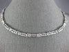 ESTATE 1.0CT DIAMOND 14KT WHITE GOLD CLASSIC PRINCESS INVISIBLE X LOVE NECKLACE
