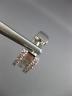 ESTATE WIDE 2.30CT DIAMOND 18KT WHITE GOLD 3D CIRCULAR HUGGIE HANGING EARRINGS