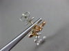 ESTATE LARGE 1.52CT DIAMOND 14KT TRI COLOR GOLD 3D MULTI FLOWER HANGING EARRINGS