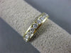 ESTATE .91CT DIAMOND 14KT YELLOW GOLD 3D CLASSIC CHANNEL ANNIVERSARY RING #14598