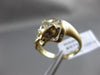 ESTATE .08CT ROUND DIAMOND 14KT YELLOW GOLD 3D MATTE HAPPY PANTHER ETOILE RING