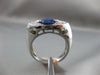 ESTATE 1.67CT DIAMOND & AAA OVAL SAPPHIRE 14KT WHITE GOLD MULTI HEART LOVE RING