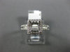 ESTATE .38CT DIAMOND 14KT WHITE GOLD 3D HALO FILIGREE SEMI MOUNT ENGAGEMENT RING