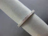 ESTATE .30CT DIAMOND 18KT WHITE GOLD 3D FILIGREE 3/4 ETERNITY ANNIVERSARY RING