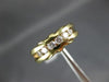 ESTATE .30CT DIAMOND 14KT YELLOW GOLD 3D CHANNEL 5 STONE ANNIVERSARY RING #4051
