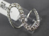 ESTATE LARGE .81CT DIAMOND 18KT WHITE GOLD 3D CLASSIC SWIRL JOURNEY LOVE RING