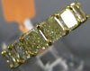 ESTATE 1.71CT WHITE & FANCY YELLOW DIAMOND 18KT 2 TONE GOLD DOUBLE HALO EARRINGS